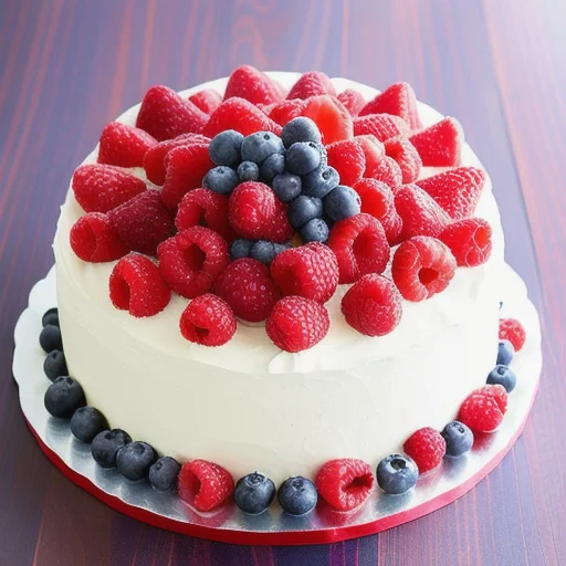 Gâteau au Cnumber aux fruits rouges