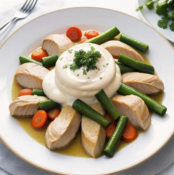 Poule au Pot à la Crème