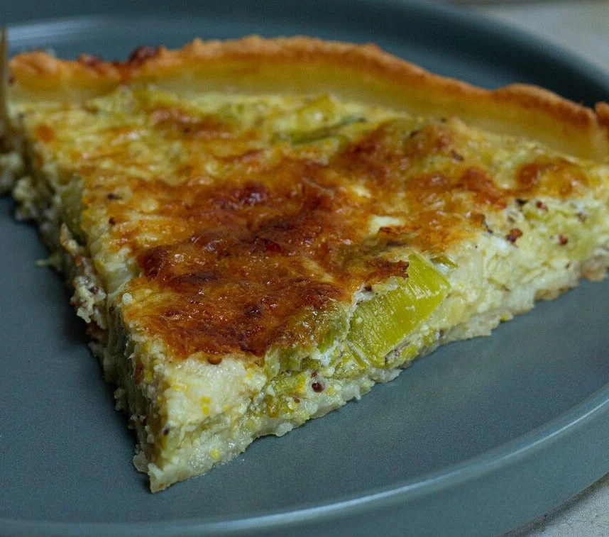 Tarte Légère Poireaux Moutarde Comté