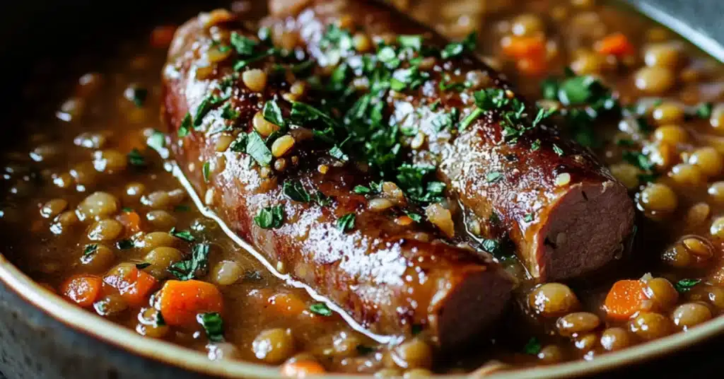 Saucisse Lentille