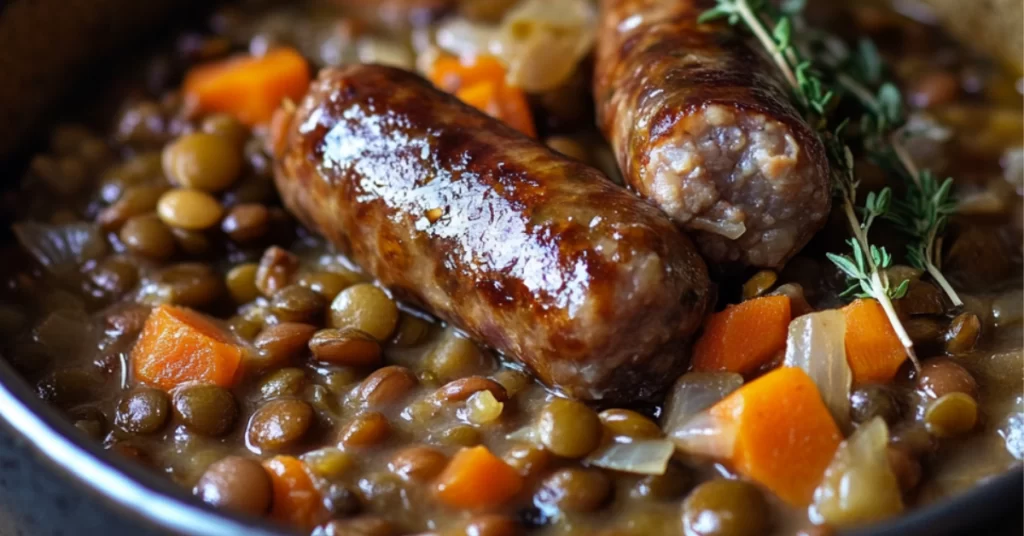 lentilles saucisses