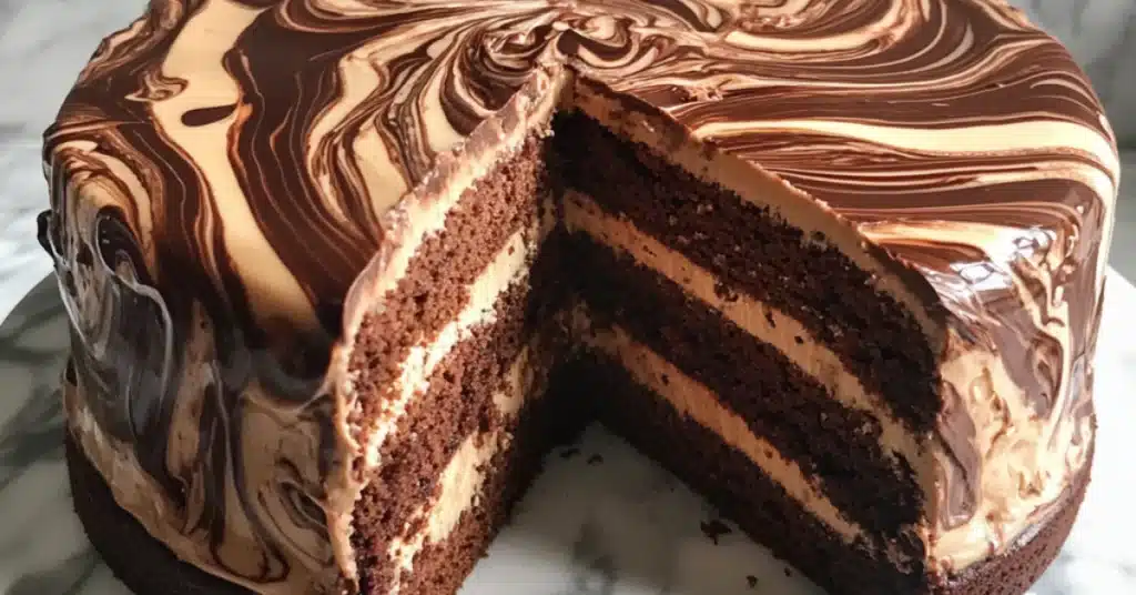 gâteau marbré