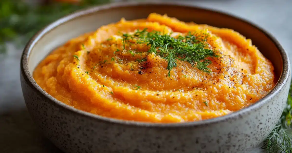 Pur e De Carottes Recette Facile Savoureuse Et Nutriente