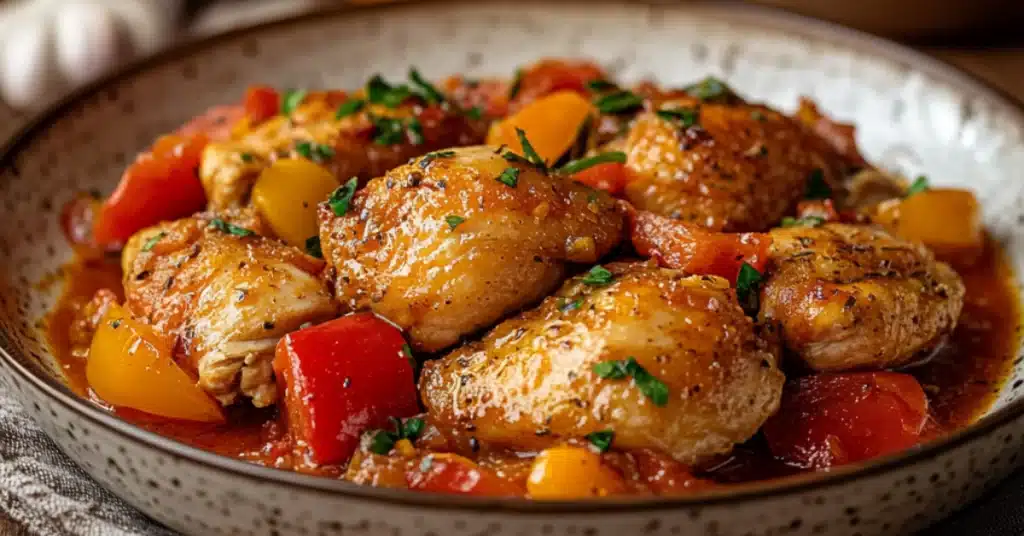 poulet basquaise cookeo