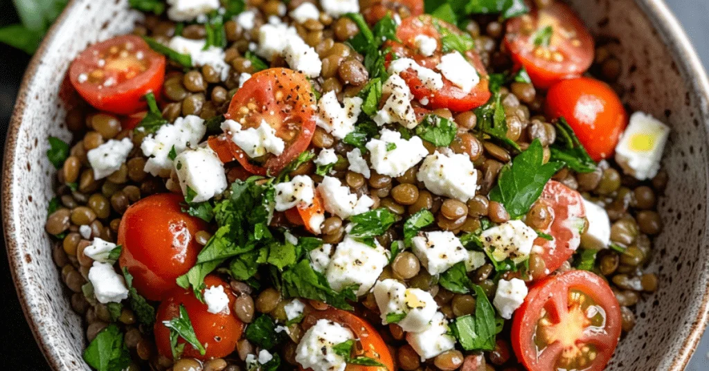 salade lentilles